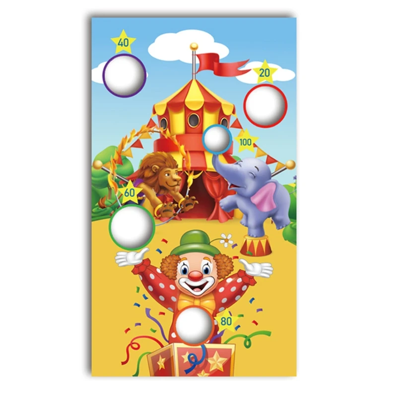 

Carnivals Banner Tossing Sandbag Toy with Waterproof Flag Point Targets Montessori Interactive Outdoor Family Game Set