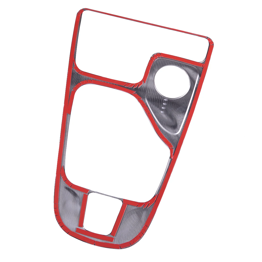 

DWCX 36x23.2 cm Red Stainless Steel Interior Console Gear Cover Panel Trim Fit for Jeep Cherokee 2016 2017 2018