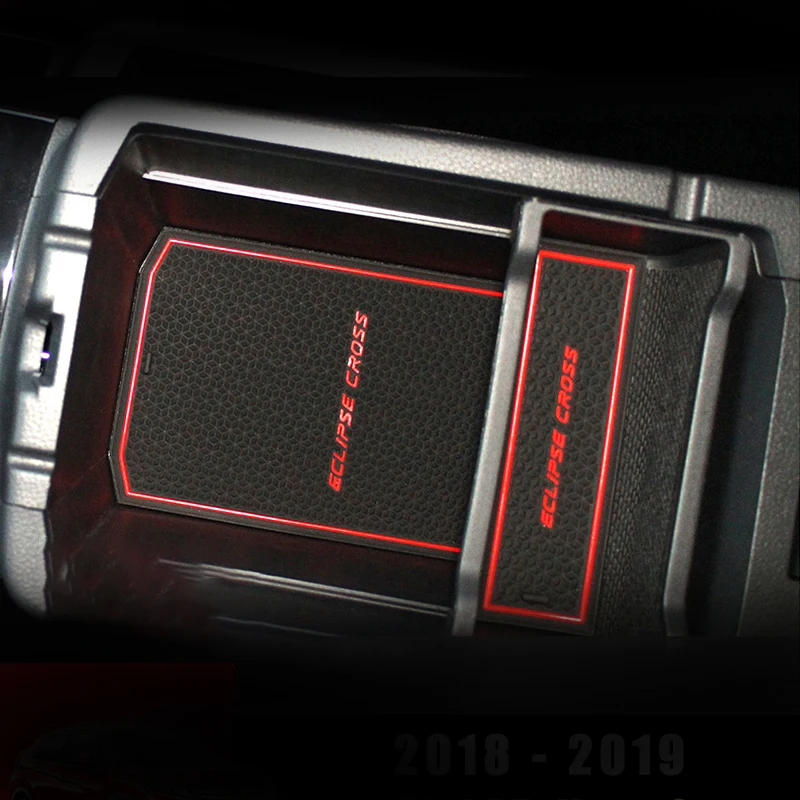 Для Mitsubishi Eclipse Cross 2018 2019 прорези для ворот коврик с пазом двери Противоскользящий