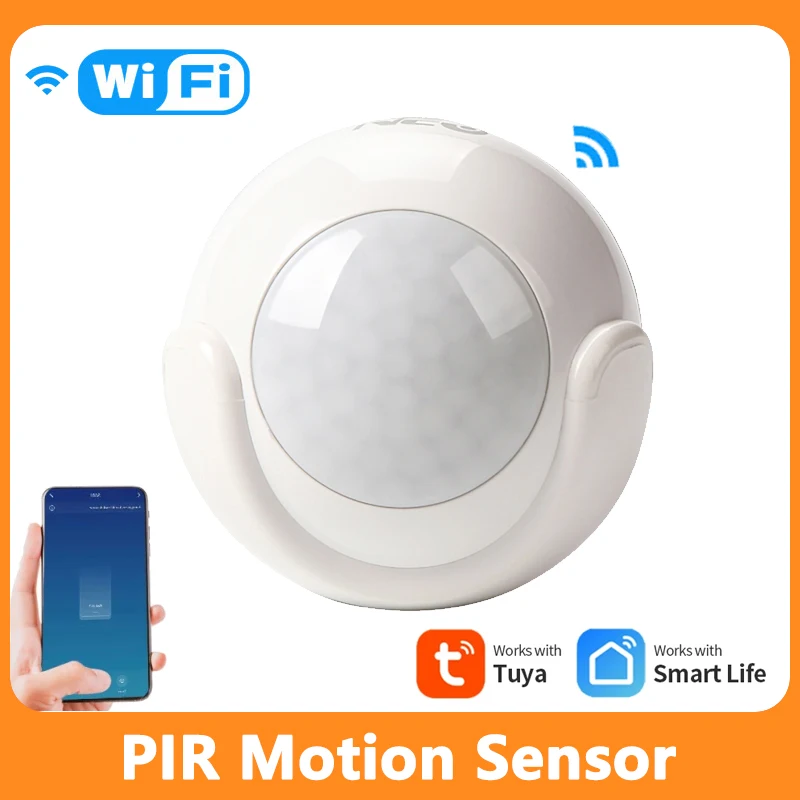 

WiFi Smart PIR Motion Sensor Detector Movement Sensor Wireless Home Security Alarm System For Tuya Smart Life App Control IFTTT