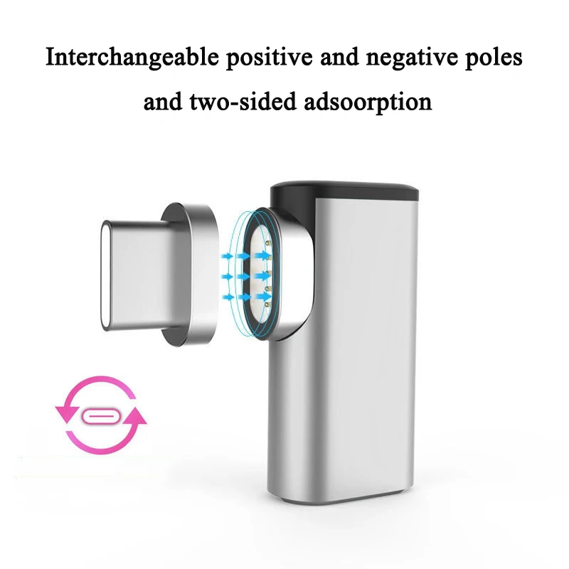 Oppselve Магнитный USB C адаптер для MacBook Elbow Type зарядный разъем Samsung S10 S9 S8 OnePlus 5 5T 6