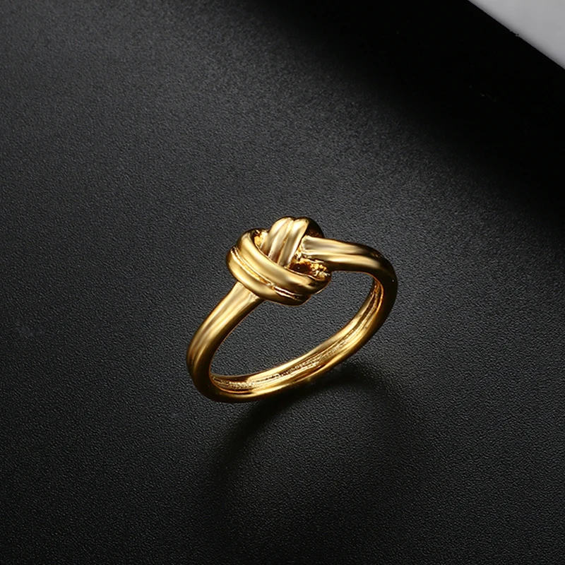 Кольцо ZMFashion Винтажное с перекрестным узлом для мужчин и женщин изящное