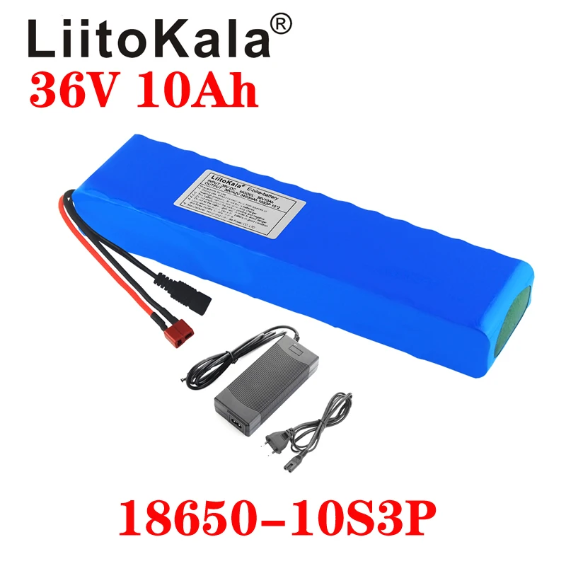 Литий ионный аккумулятор LiitoKala 36 В 10 А/ч 600 Вт|Батарея для электровелосипедов| |