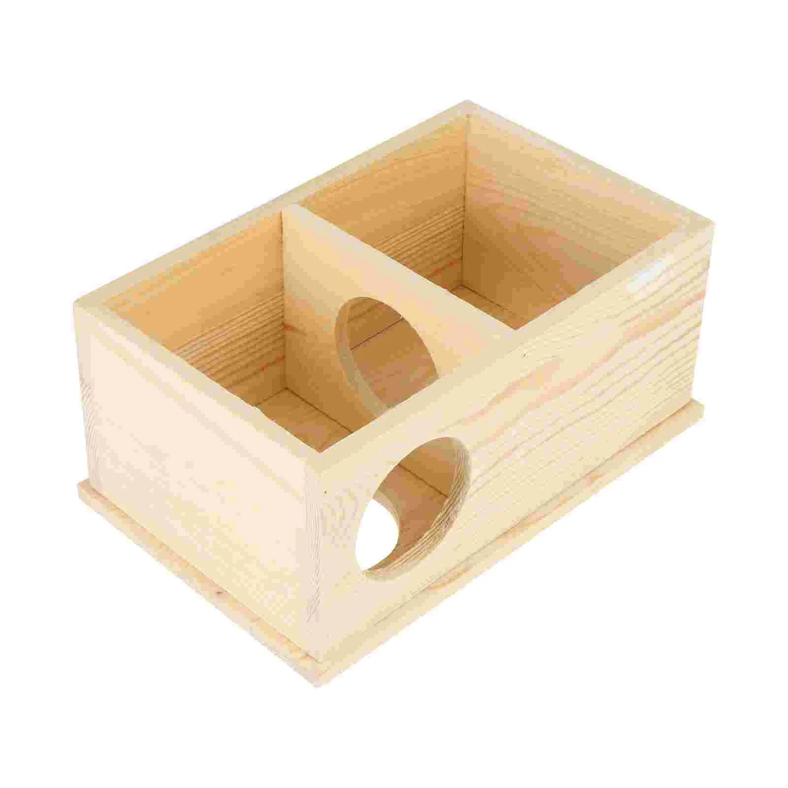 

Pet House Decorative Hamster Wooden Hut Shelter Hideout Pet Sleeping Nest