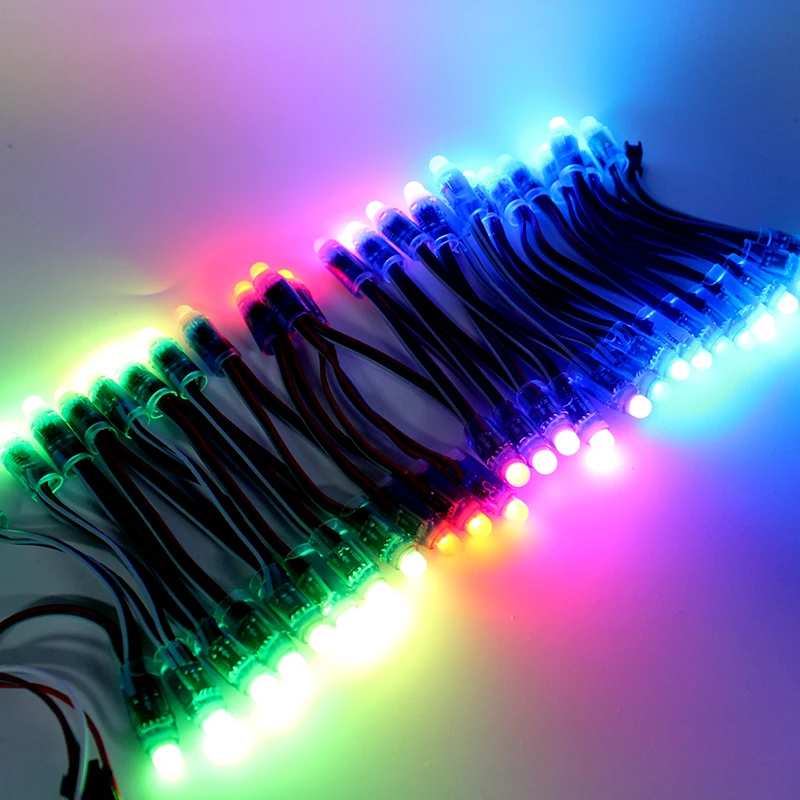 4500pcs12mm WS2811 RGB Полноцветный пиксельный свет модуль+ T300K 8 портов 8192 контроллер пикселей+ 5 В 60A светодиодный мощность 5 шт