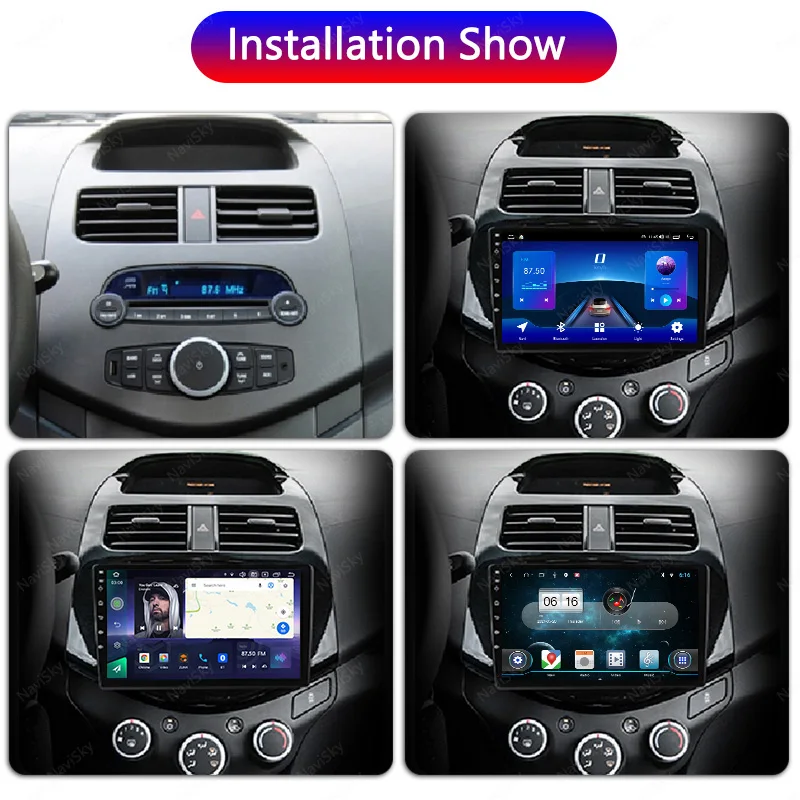 NaviSky 1din Android 10 автомобильный DVD для Ford Ecosport 2013-2017 радиоплеер аудио GPS