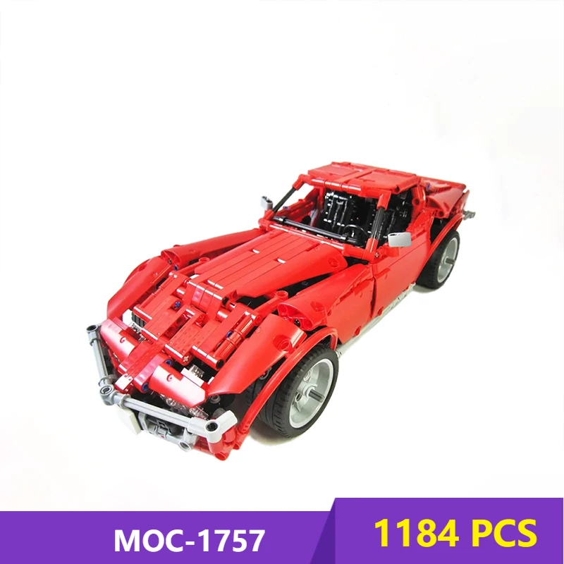

Sports Car Series Building Blocks Compatible MOC-1757 Corvette C3 Stingray High-Tech Bricks Fit Diy Toy Christmas Gift