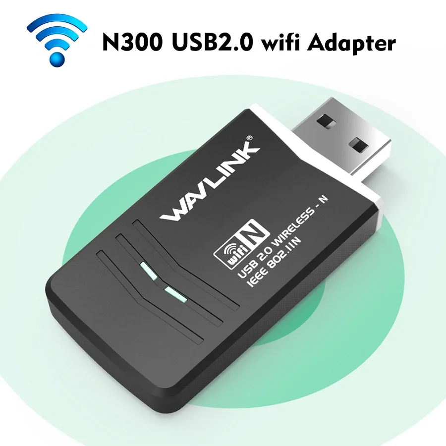 Wavlink USB2.0 AC600 USB wifi адаптер Wi-Fi адаптер Dual Band 2,4G/5G USB Беспроводной локальной сети картоприемник для ноутбук ПК настольный компьютер - Цвет: N300 wifi adapter