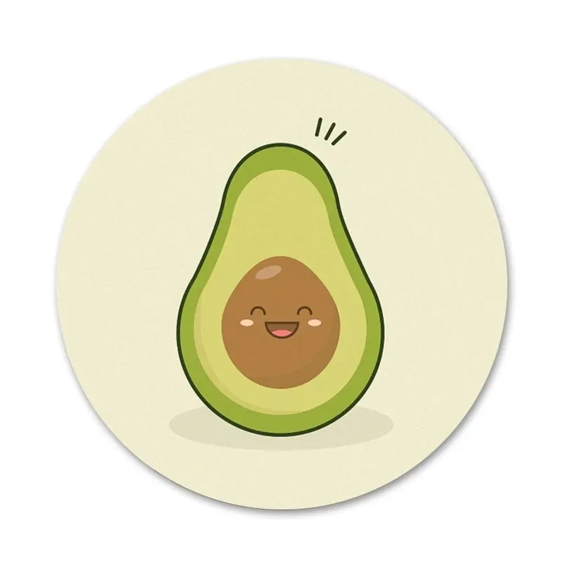 Милые Мультяшные фрукты авокадо значки сделай сам украшения броши металлические