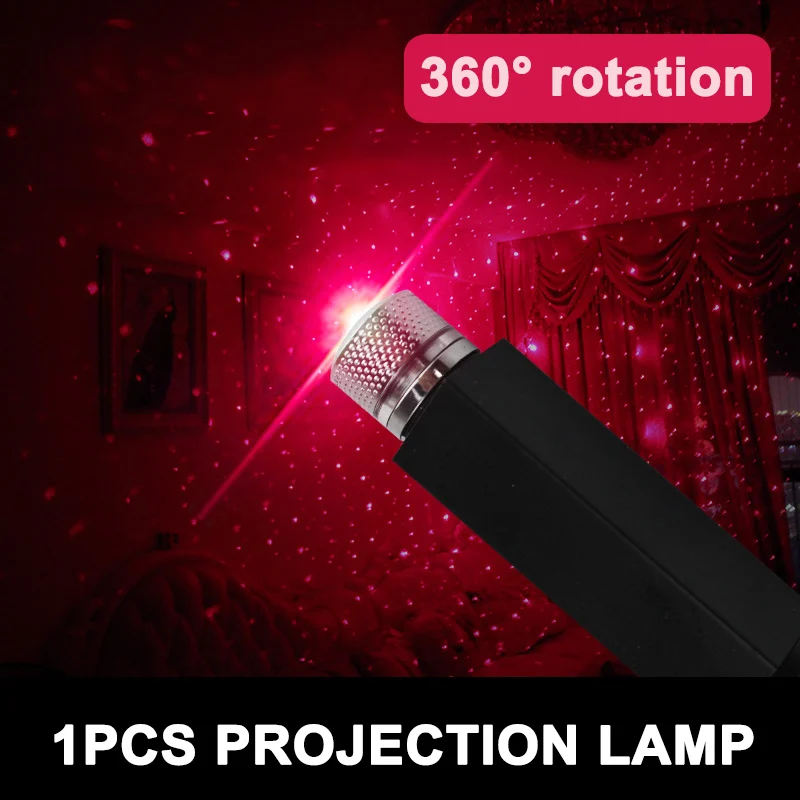 USB светодиодный автомобиль атмосфера окружающей среды Star светильник красочная