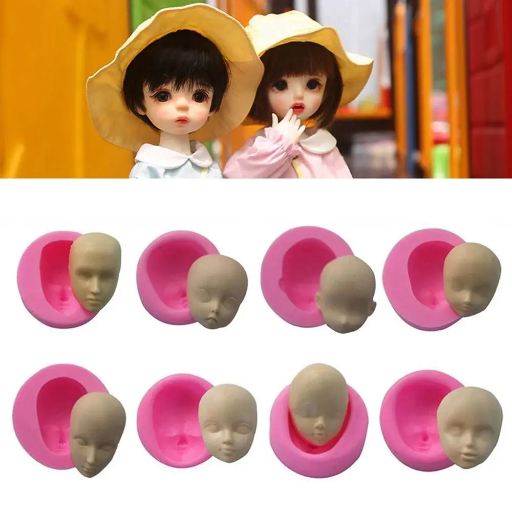 

20 Styles DIY Face Silicone Mold Chocolate Soap Molds Handmade Craft Clay Dolls Face Mould Cake Decorating Tools Accessories