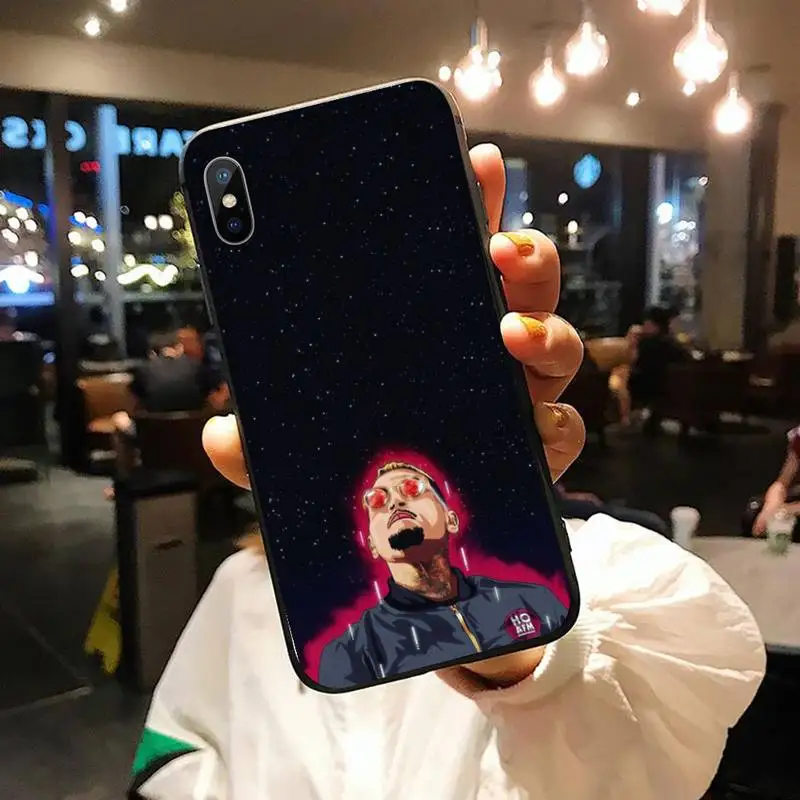 

Chris Brown Rap Hot singer fundas Phone Case for iPhone 11 12 pro XS MAX 8 7 6 6S Plus X 5S SE 2020 XR