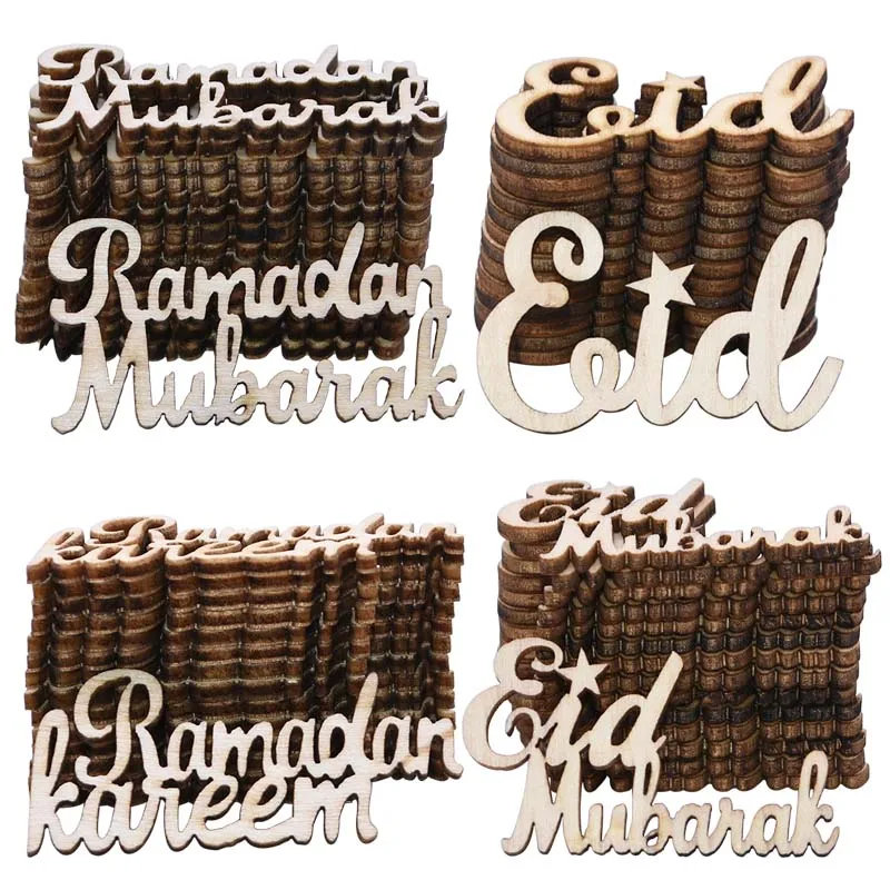 15 шт. деревянные Ломтики для мусульманского праздника мероприятия