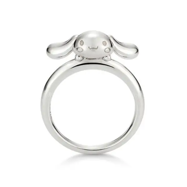 

Big Ear Dog Sterling Silver Ring Cute Dog Argent Pur Ring