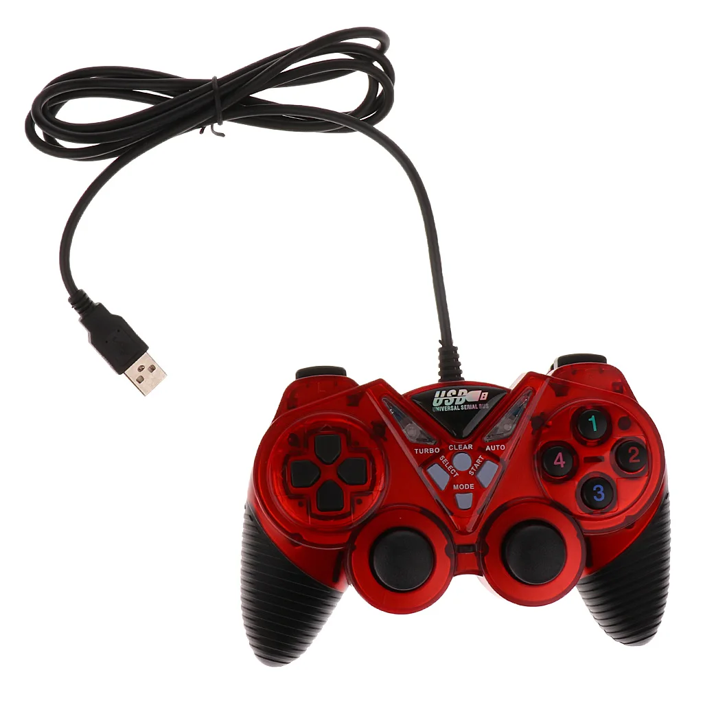 Аналоговый геймпад USB 2 0 джойстик игровой контроллер для компьютера ПК|Геймпады| |