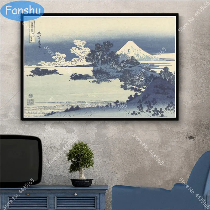 Картина на холсте с изображением канагавы | Дом и сад