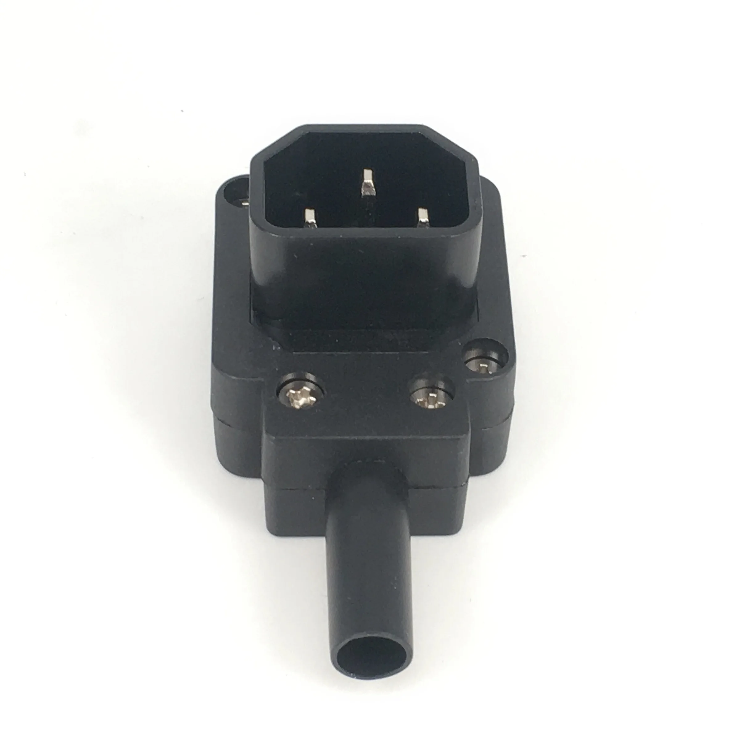 1 шт. 90 градусов C14 Мощность штепсельной вилки IEC 320 вниз Угловой Штекер AC