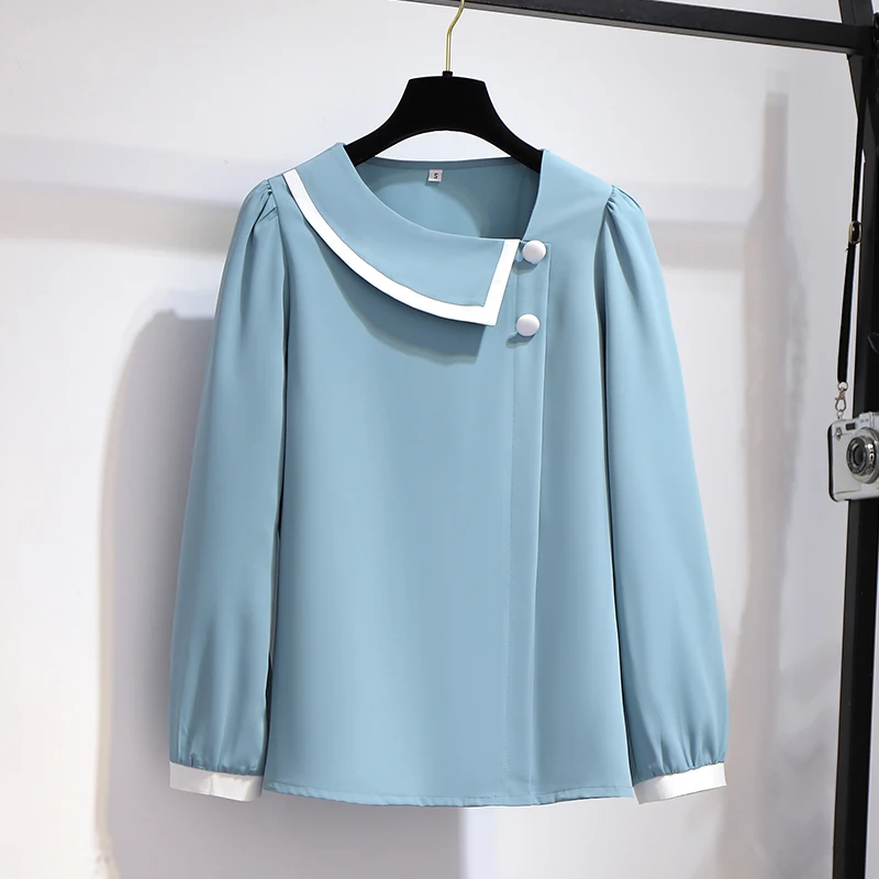 

Women's Spring 2021 New Fashion Inclined Collar Top Skirt Asymmetrical Professional Dress Two-piece Dress