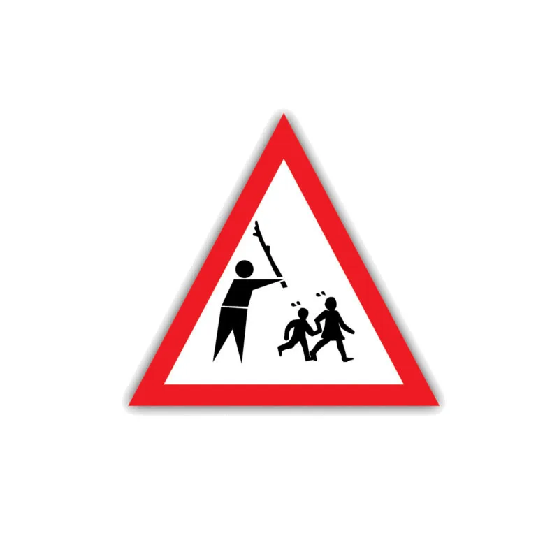 Aliauto Funny Car Sticker Warning Wicked Owner Hitting Children Accessories Decal for Mercedes Honda Toyota Volkswagen 11cm*10cm |