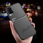 Чехол-накладка для X60 Pro, VIVO V20, SE, X30, X50, IQOO 7, 5, Neo, 3, S1, чехол для телефона, углеродное волокно, противоударный