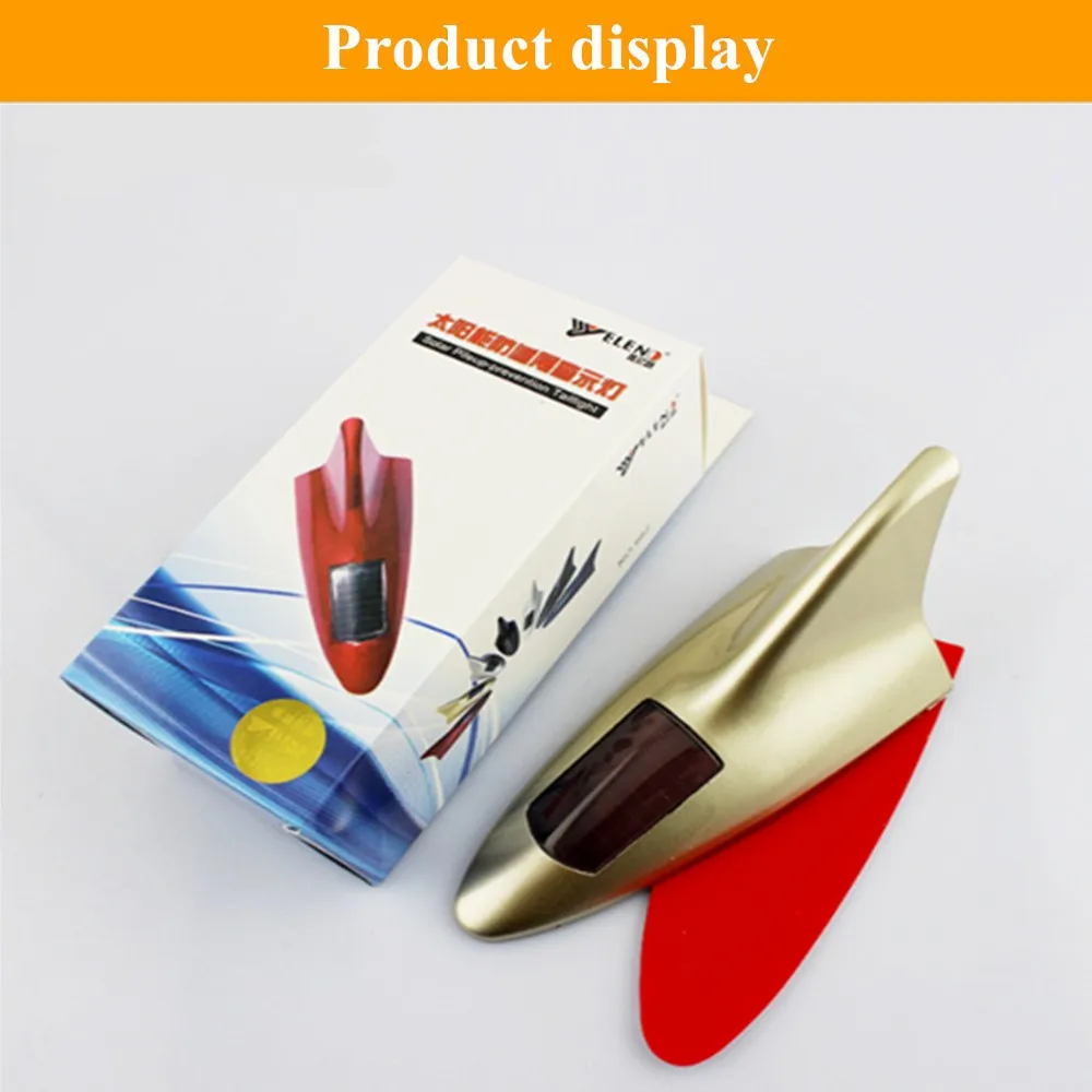 1 шт. Водонепроницаемый новый дизайн прочный солнечной энергии в виде акульего