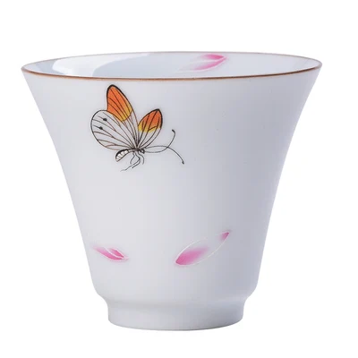 Керамическая чайная чашка Цзиндэчжэнь ручной работы большая пожертвование