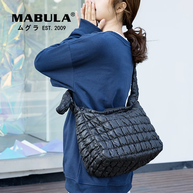 

Женская зимняя теплая наволочка MABULA, с хлопковым перьевым наполнителем и ремешком с узлом, 2021