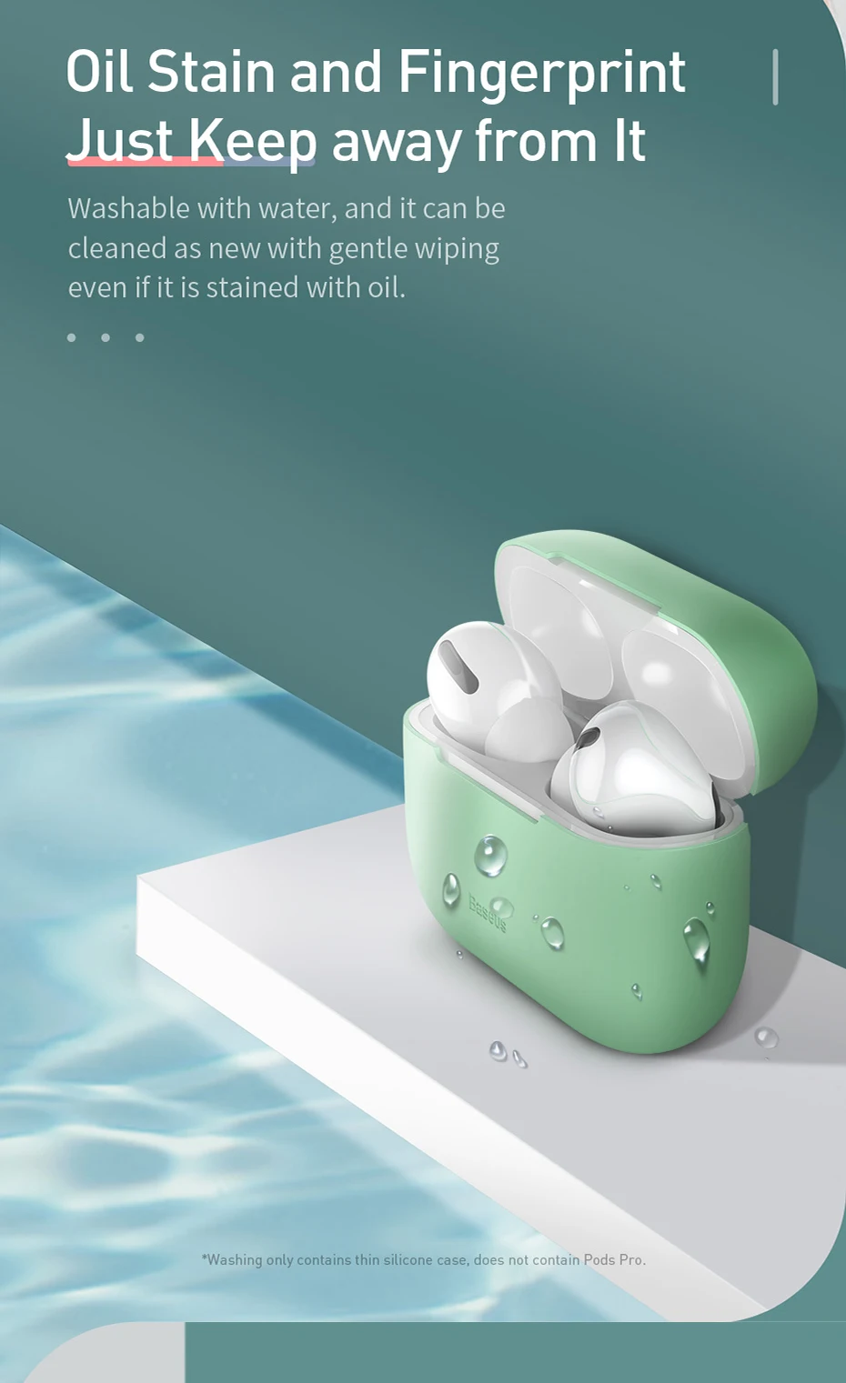 Baseus Роскошный чехол для Airpods Airpod Pro 3 2 1 силиконовый беспроводной защитный чехол для Apple Air Pods Pod 2 1 Pro Coque Fundas