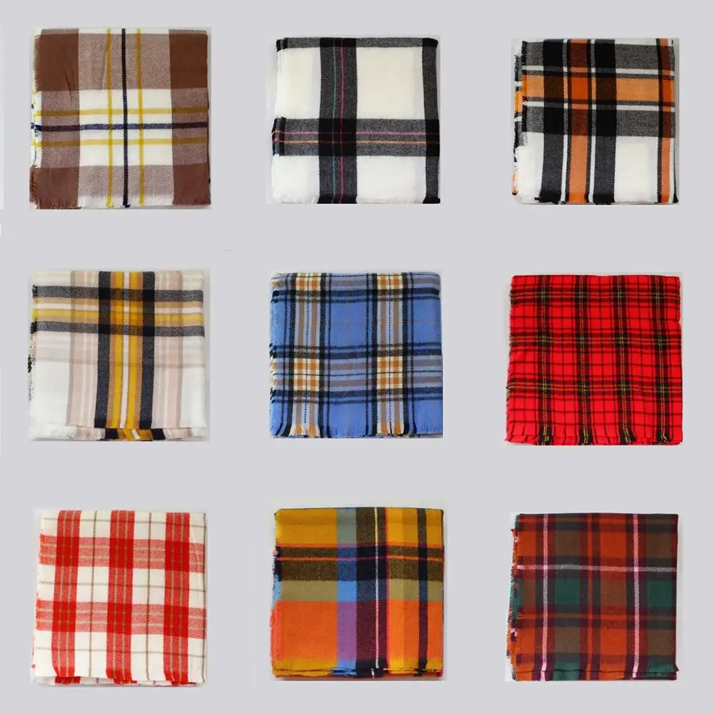 ZA Стиль новинка 16 цветов зимний модный цветной шарф с кисточками тканый