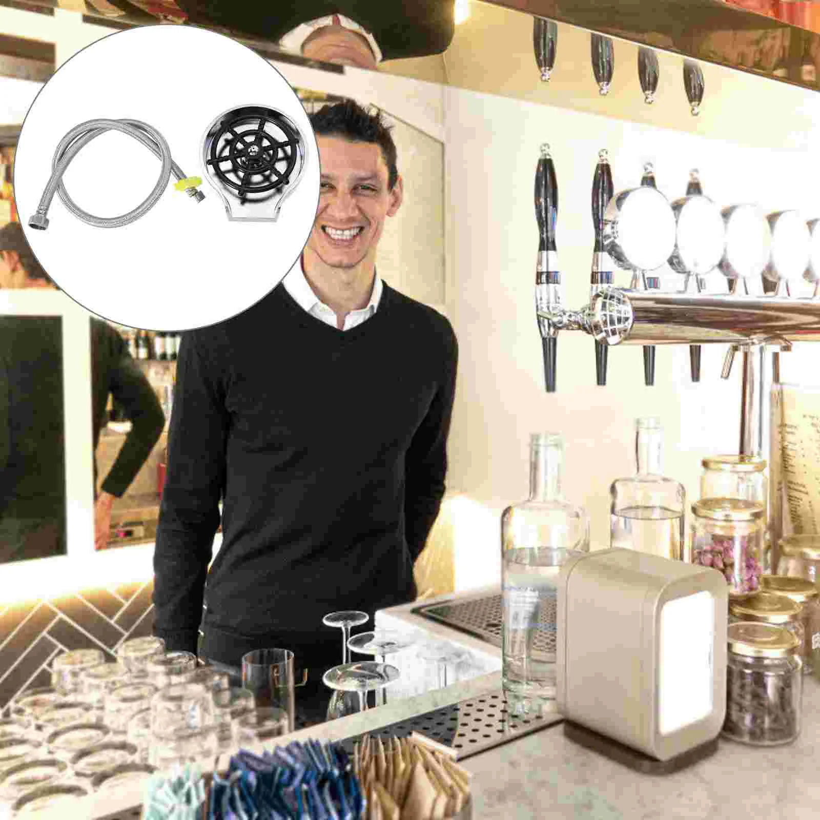 

1 Набор, автоматический стеклянный ополаскиватель для бара