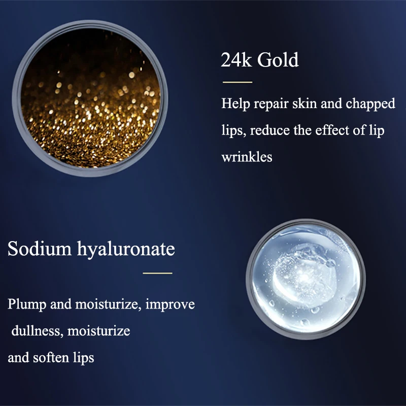 

Lip Balm Color Changing Moisturizing Gold Foil Lip Gloss Natural Long Lasting Lip Stick Lip gloss Makeup Lip care Cosmetics