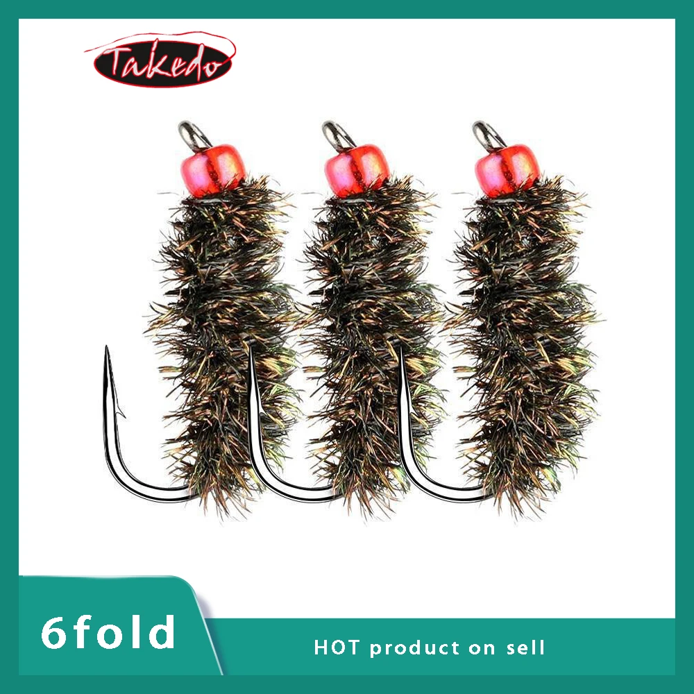 

TAKEDO LF02 30 шт./компл. насекомые приманки в виде мух набор приманки для ловли нахлыстом Wobbler крючок из высокоуглеродистой стали для пчелиной фор...