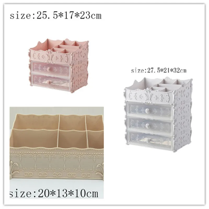 Многоуровневый органайзер для косметики в скандинавском стиле ящик контейнер