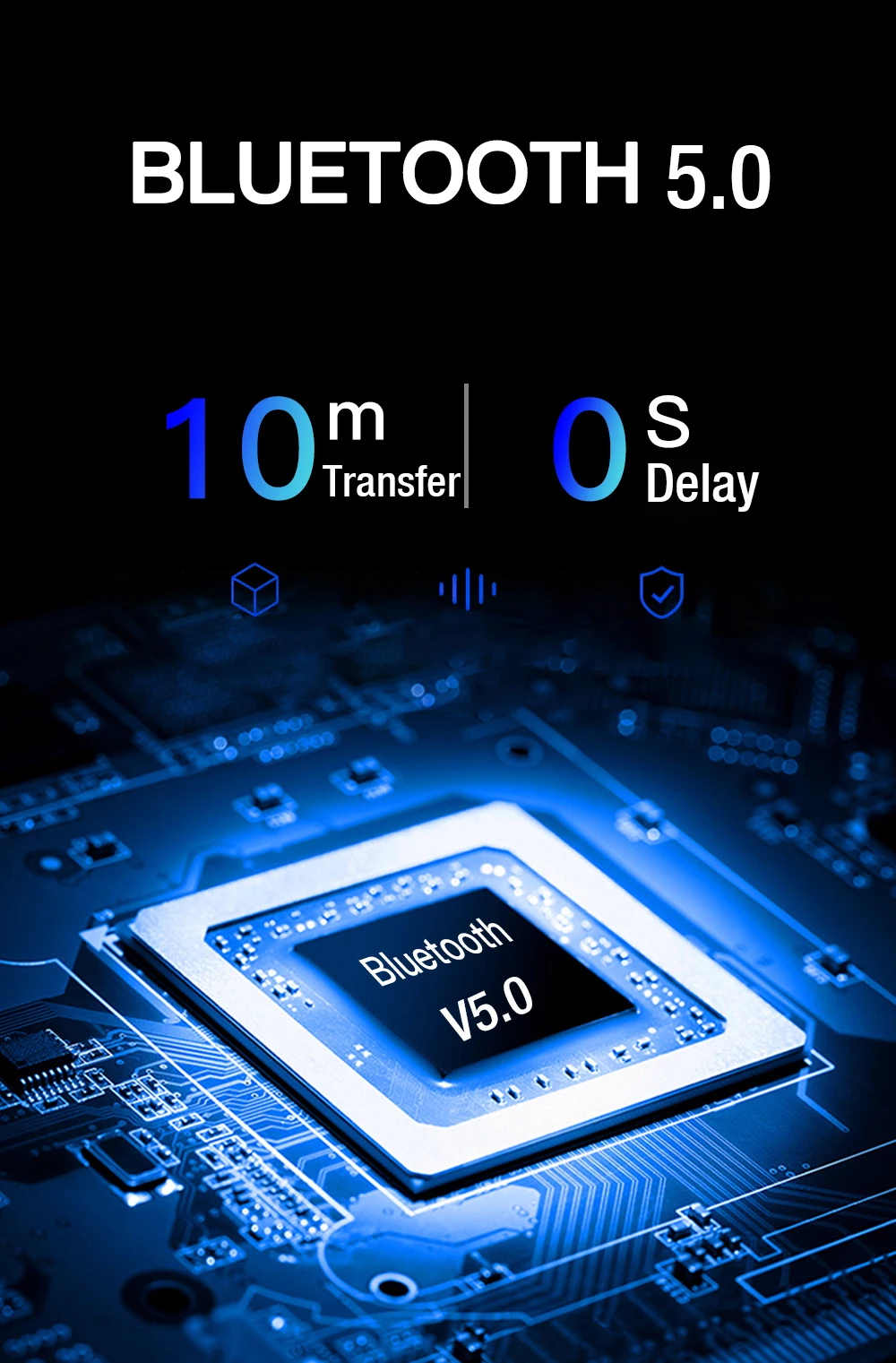360 градусов Поворот Bluetooth наушники беспроводные V5.0 гарнитуры ушные наушники-Крючки звук с HD микрофоном Handsfree 15H рабочий Дальнобойщик вызов