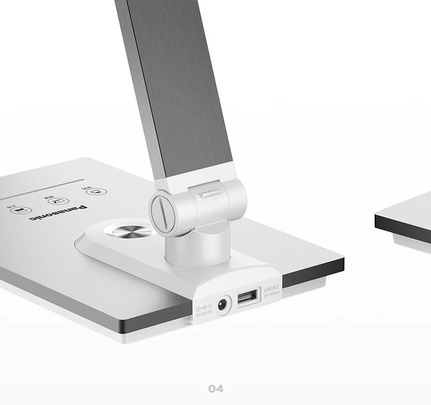 Современная Складная Светодиодная настольная лампа Panasonic металлический