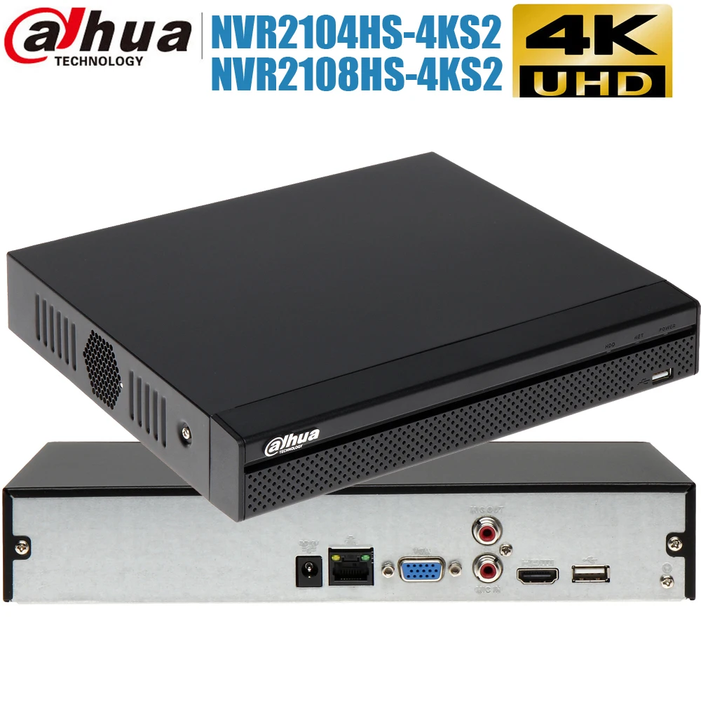 

mutil language Dahua DHI-NVR2104HS-4KS2 DHI-NVR2108HS-4KS2 8ch 4K H.265 Max support 8Mp resolution Network video recorder