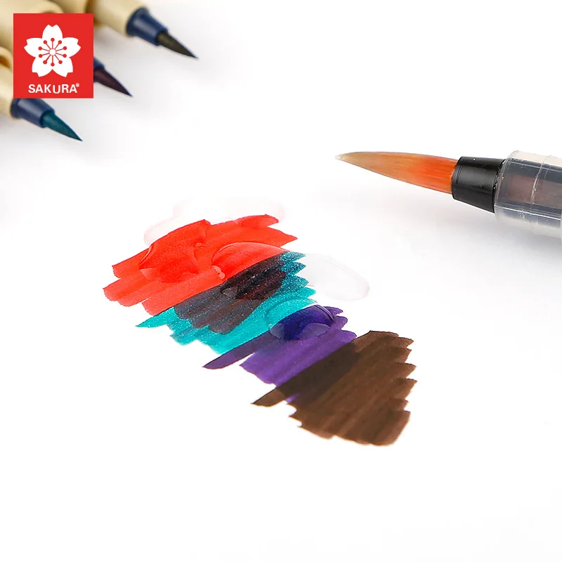 9 шт Сакура Кисть мягкая ручка кисть для каллиграфии наконечник