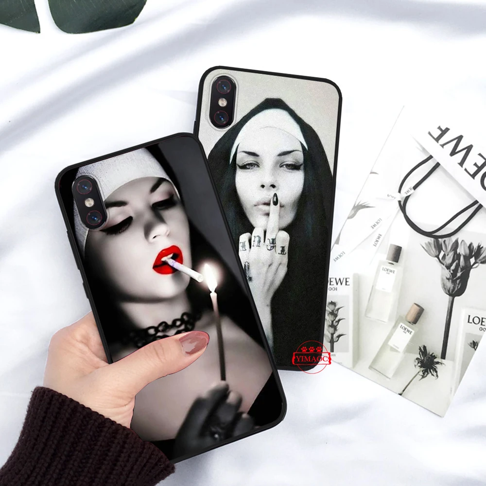 Sister nun силиконовый чехол для Xiaomi 6 8 9 SE A1 A2 A3 Lite F1 Mix 2S MAX 3 9T Pro CC9E CC9 |