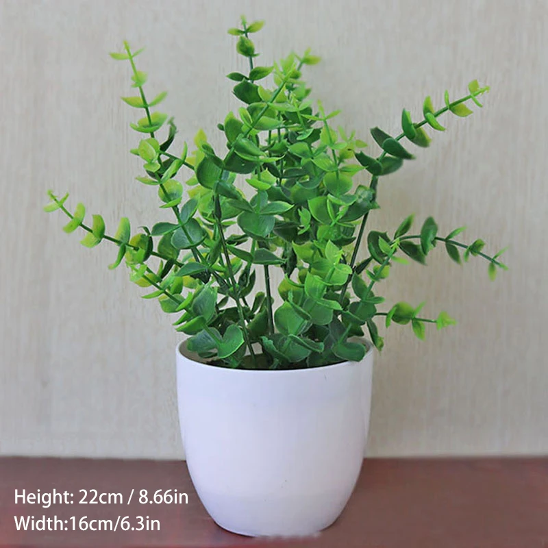 Искусственные листья Персидского укропа 22 см бонсай белый Комнатные растения