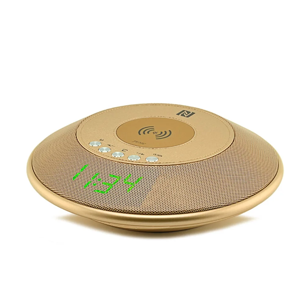 Новый беспроводной Bluetooth динамик QI Беспроводное зарядное устройство с fm радио NFC