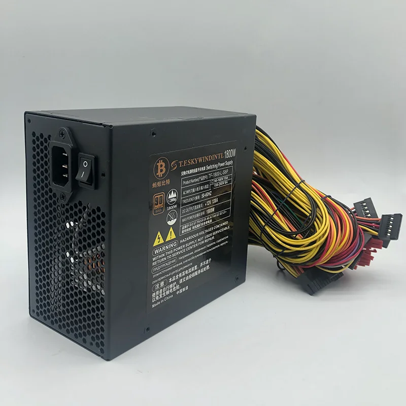 Высокоэффективный блок питания ATX12V для игрового ПК 1800 Вт 12 шт. модульный 220 В