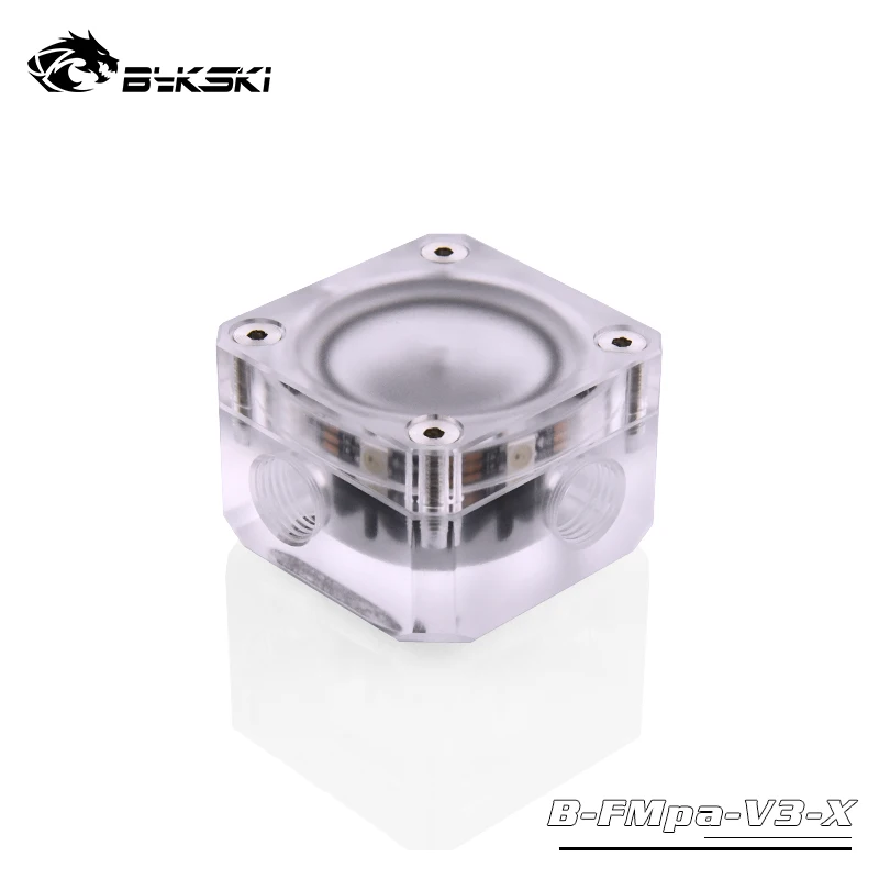 BYKSKI кулер для воды расходомер 6-Way G1/4 нить расходомер установки 5V A-RGB светильник для ореолом Хладагент фильтр водяного охлаждения Cooler