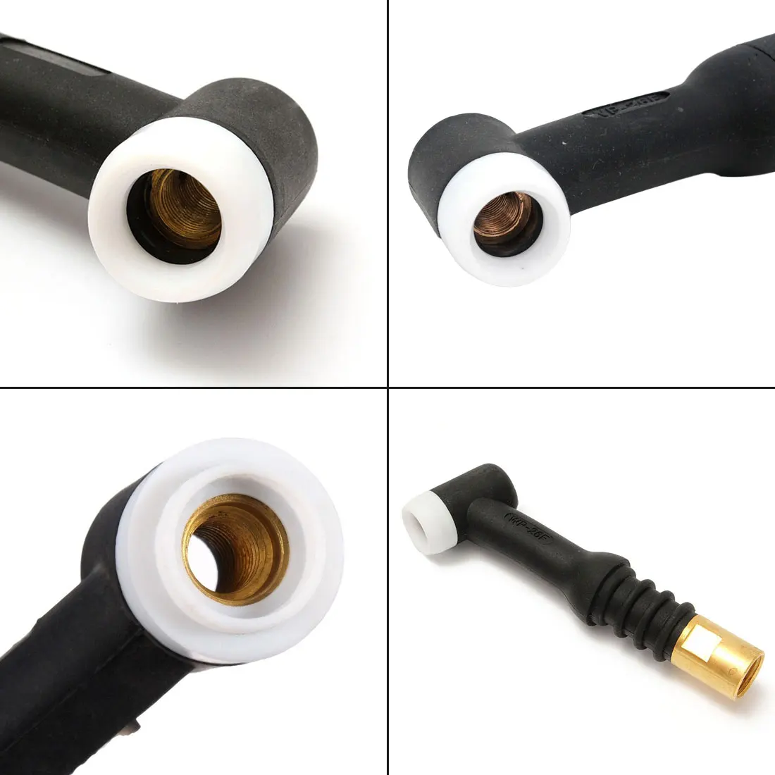 

250A DC 160A AC Tig Welding Torch Mayitr Black Soldering Torch Accessories Flexible Head Body Gas Cooled 26 Series Tool