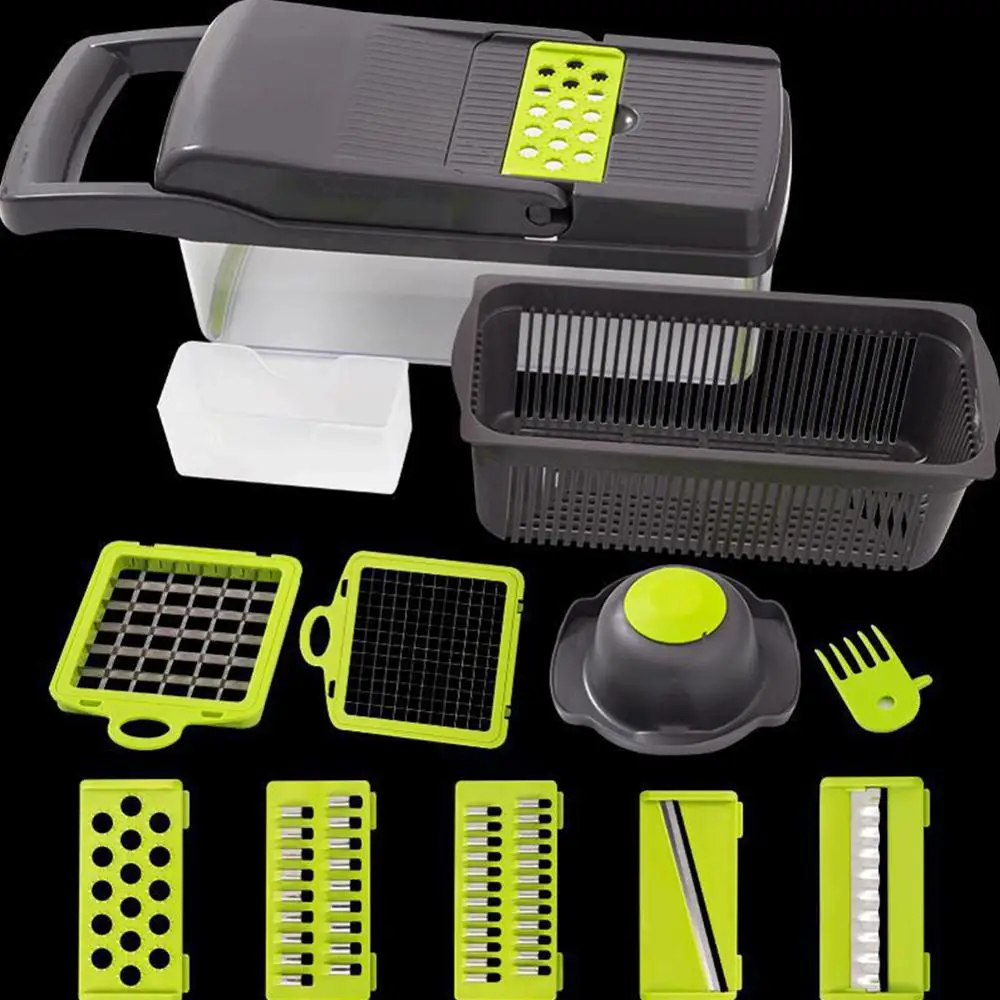 

Vegetable Cutter Grater Filter Multislicer Manual Vegetable Cutter For Garlic Clover Potato Masher Onion Chopper Fruit Cutter