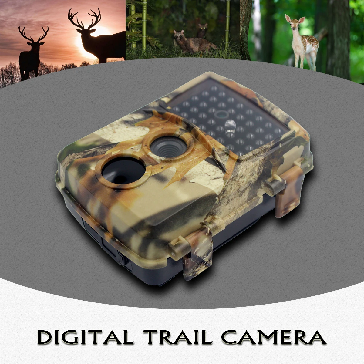 1080P HD Video Trail Game Camera Wildlife Observation Farm Security 0.8s Trigger Time Night Vision Hunting Scouting Camera PR600