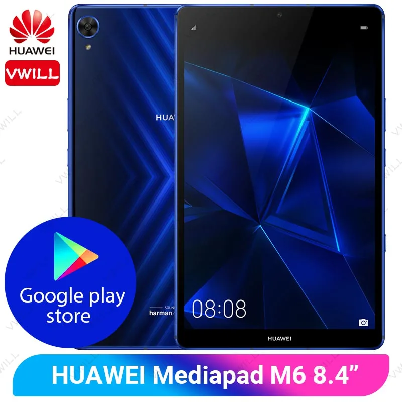 8,4 дюймов huawei Mediapad M6 Pro планшетный ПК Kirin 980 Восьмиядерный Android 9,0 6100 мАч Поддержка Google play GPU Turbo игровой планшет