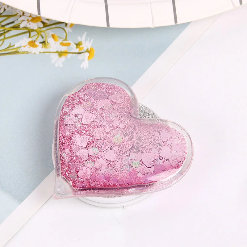 Pink Держатель для телефона, универсальный, расширяющийся, зыбучий песок, смартфон, хоудер, поддержка телефона, Tutucu, для iPhone X XS MAX, XR, 8, 7, 6, 6s Plus - Цвет: Pink