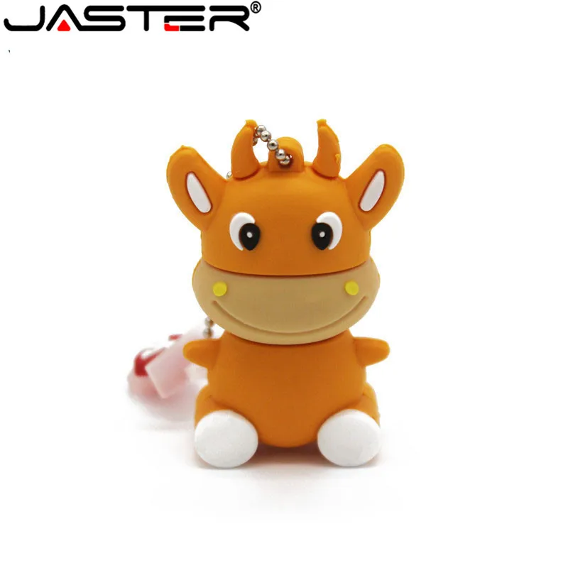 Внешний флэш-накопитель JASTER компактный USB 2 0 накопитель из коровьей кожи 4 ГБ 8 16 32