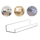 4 шт., настенные акриловые полки для кухни, полочка для приправ