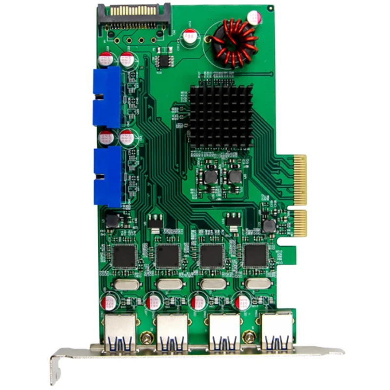 

PCI-E X4 P17C9X2G 8-Port Industrial-Grade USB 3.0 Card Industrial-Grade High-Performance USB Adapter Card for PC